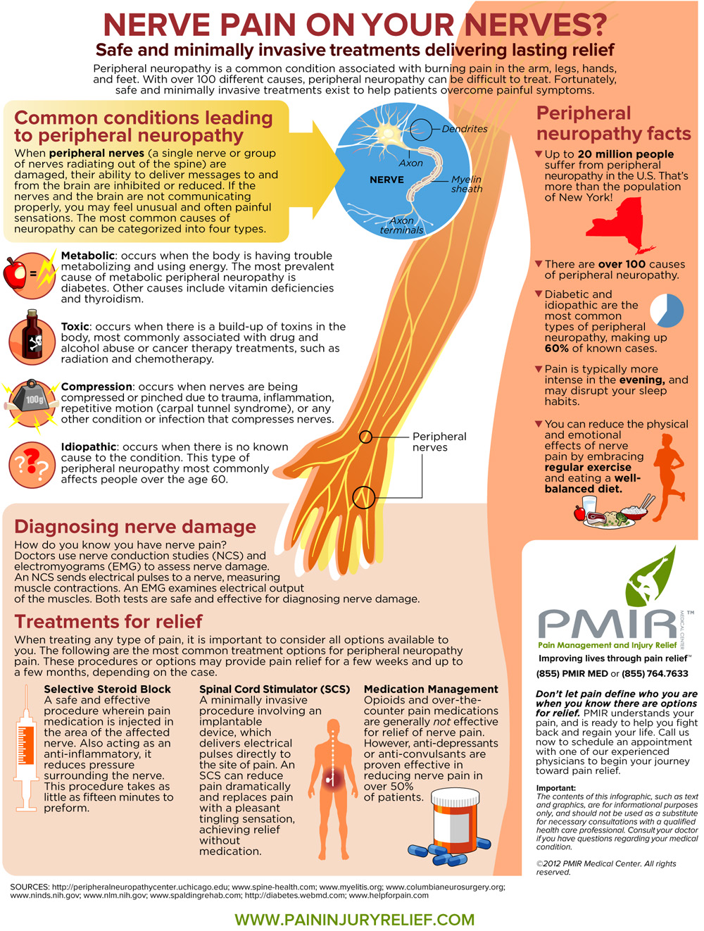 PERIPHERAL NEUROPATHY AWARENESS Infographs, Charts