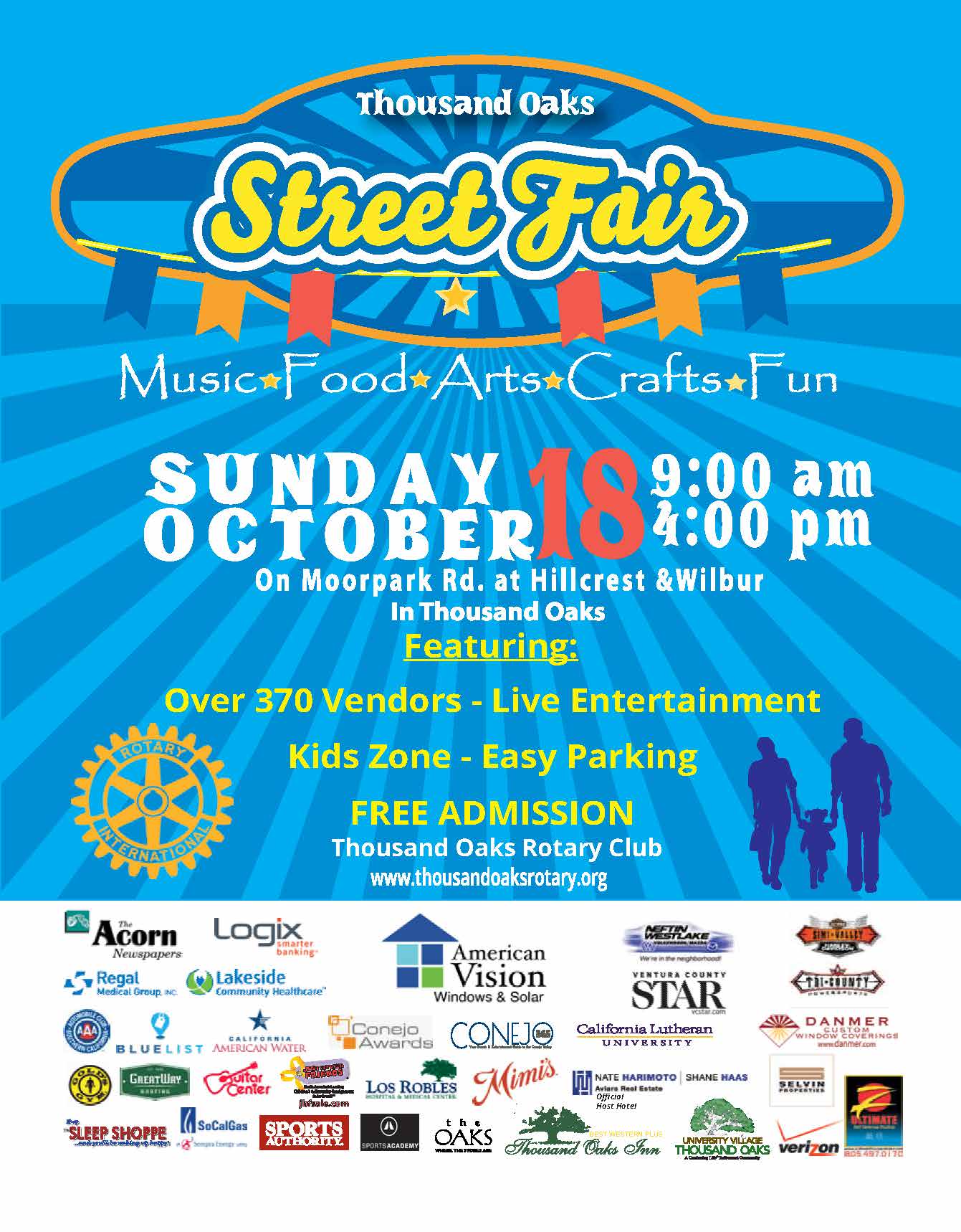 Thousand Oaks Street Fair of 2015 on Moorpark Rd.
